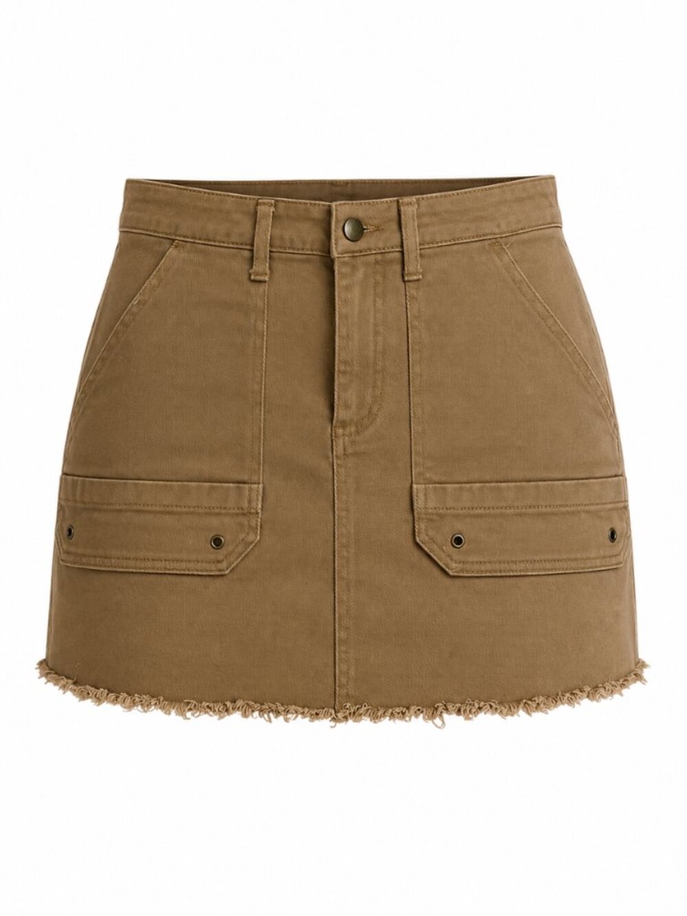 🌷 2/15 No Boundaries Khaki Utility Mini Skirt Size M